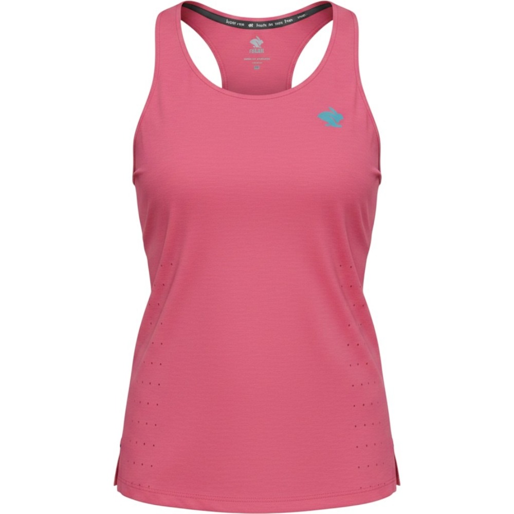 Rabbit Running Tank Top Women Large NWT Coral Pink Performance Athletic